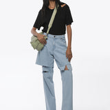 TAKUTEA WOMAN DENIM PANTS