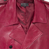 FUJI LEATHER TRENCH