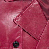 FUJI LEATHER TRENCH